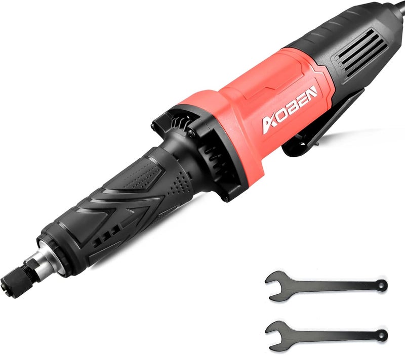 AOBEN أداة طاحونة كهربائية قوية، طاحونة كهربائية سلكية 1/4"، 28000 دورة في الدقيقة، قوية وهادئة للاستخدام الثقيل لطحن المعادن، التلميع، إزالة الحواف، وإصلاح اللحام. - Image 1